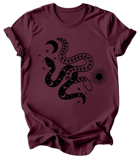 Celestial Snakes - Burgundy or Emerald T-Shirt