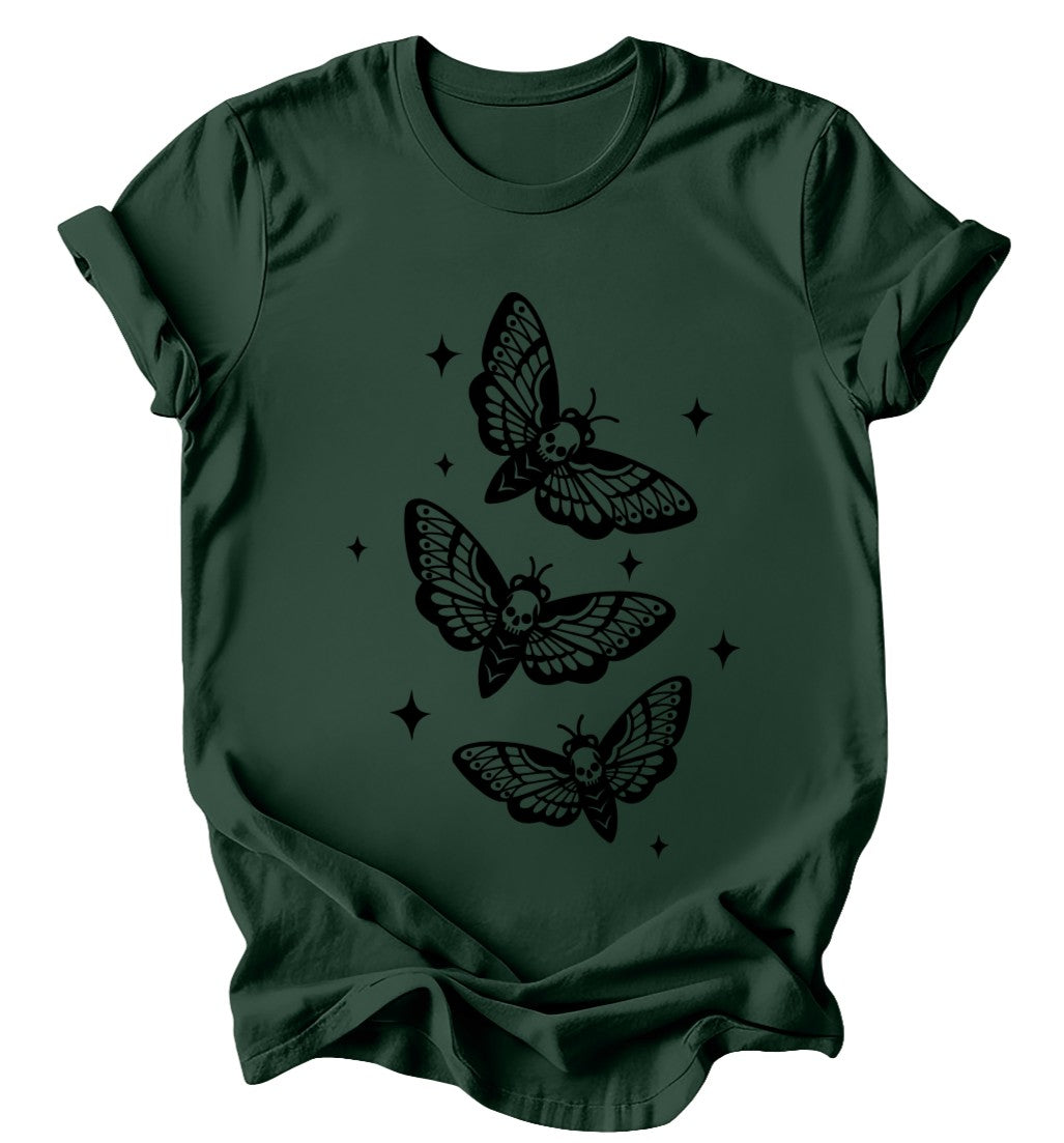 Death Moths - Burgundy or Emerald T-Shirt
