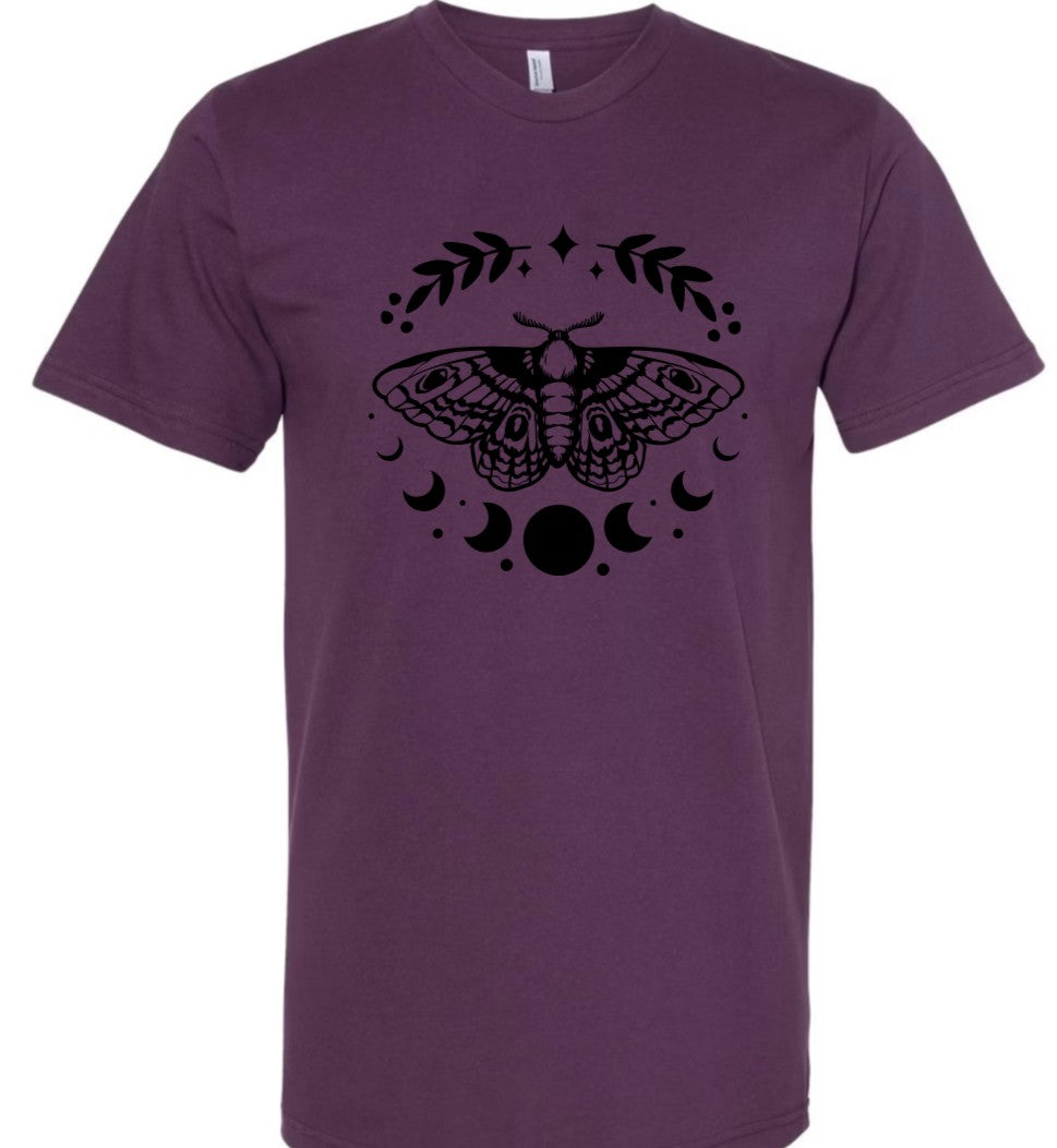 Moth Moon - PLUM - T-Shirt