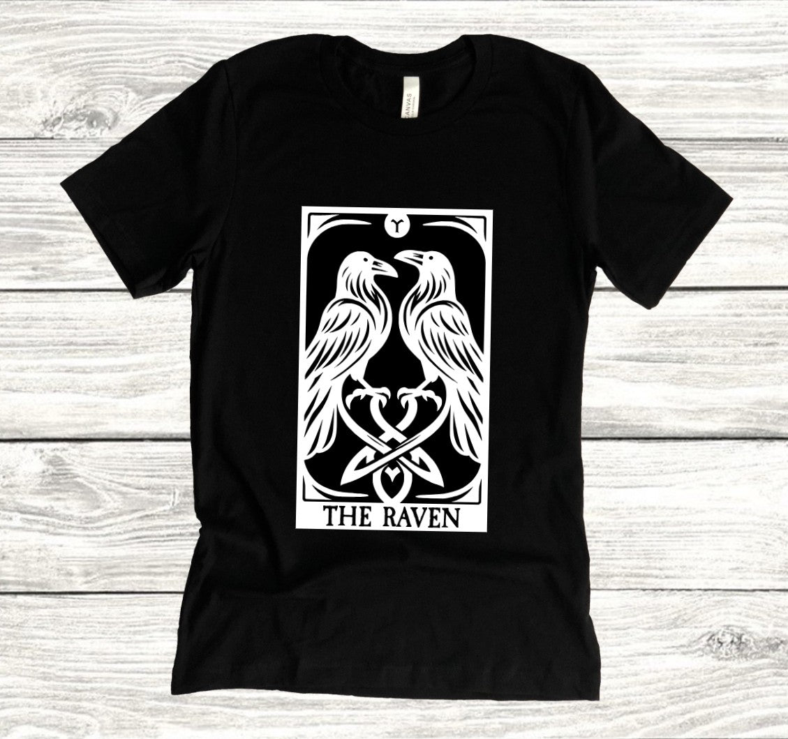 The Raven Tarot - Available in T-Shirt, Pullover, Hoodie, Tank or Long Sleeve