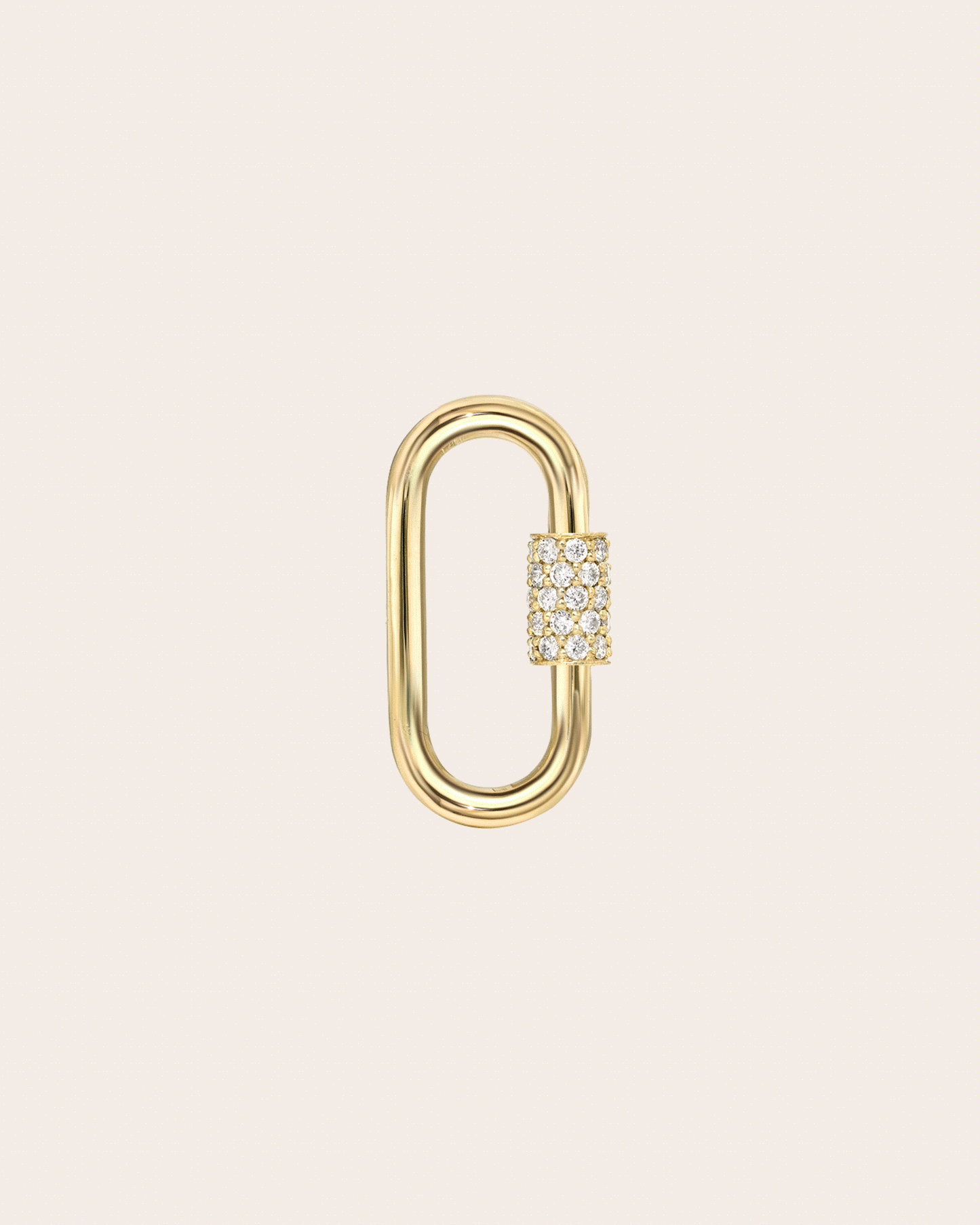 14k Gold Gemstone Carabiner