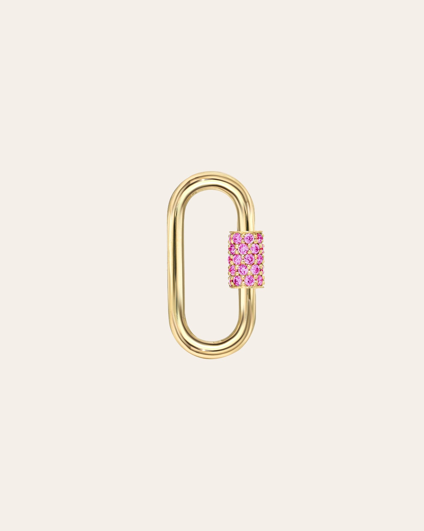 14k Gold Gemstone Carabiner