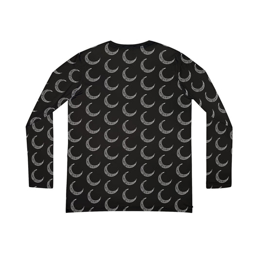 Victorian Crescent Moon Long Sleeve T-Shirt (Womens Cut)
