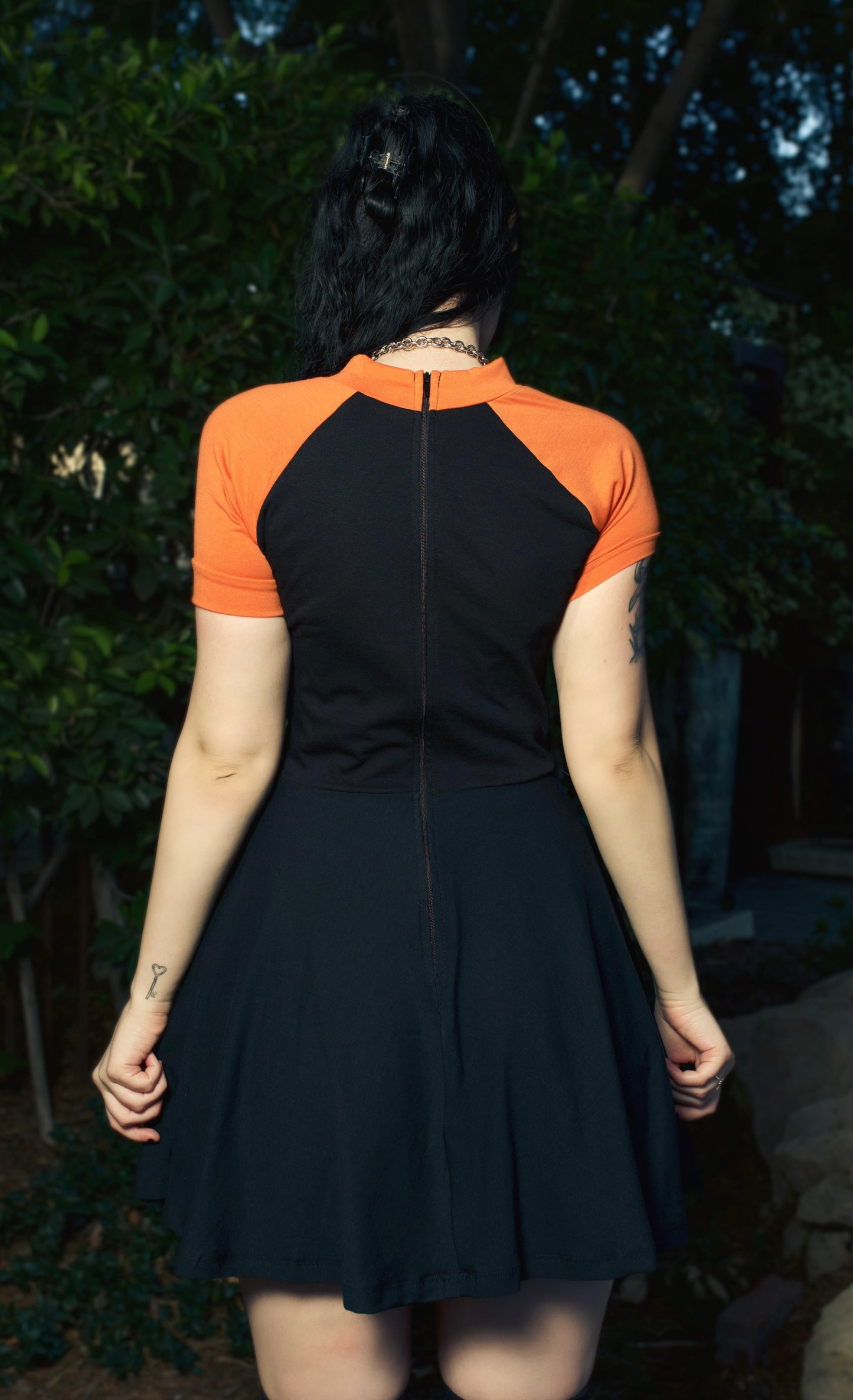 Ghost (Orange Sleeves) Baby Doll Dress