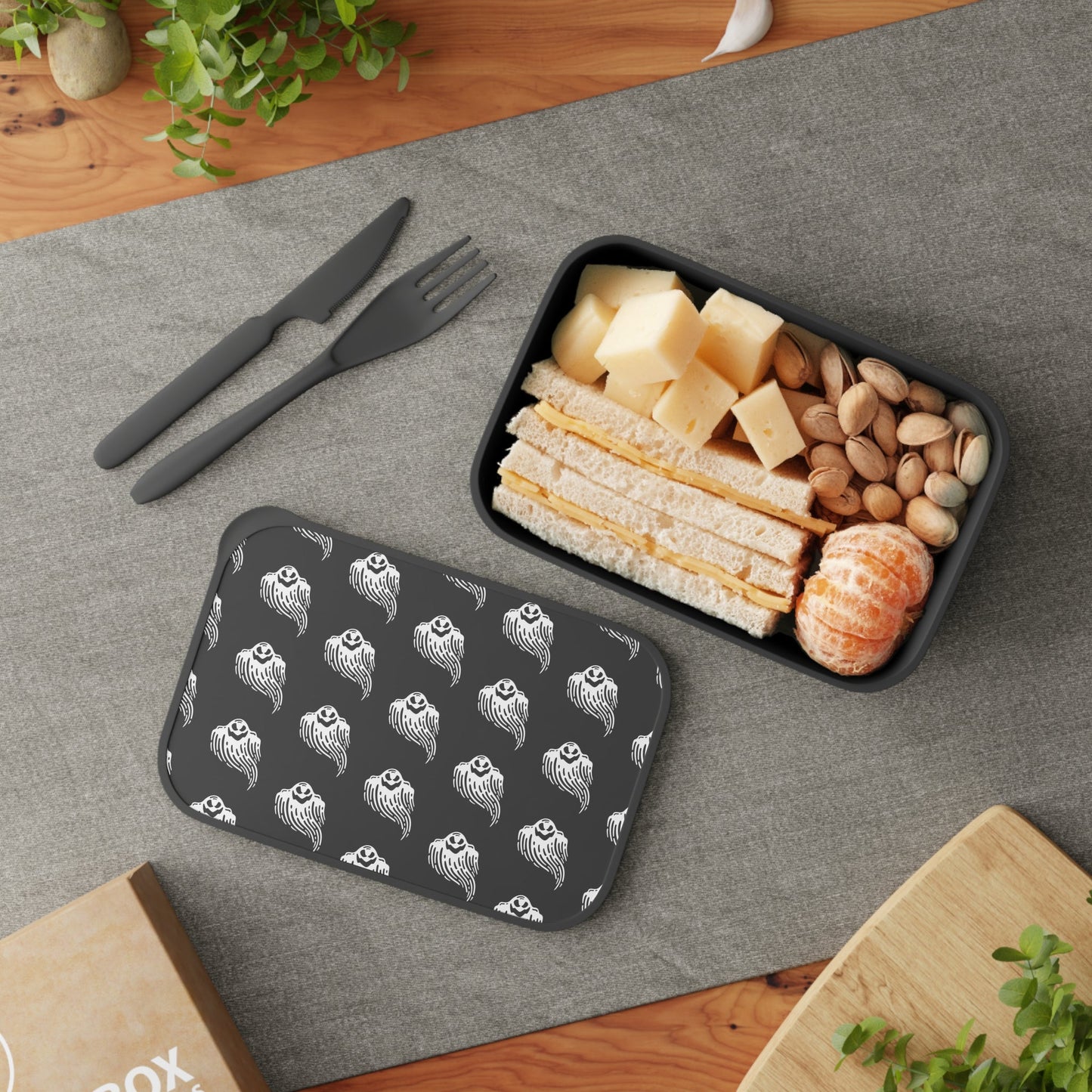 Ghostly Spirits Bento Box with Band and Utensils