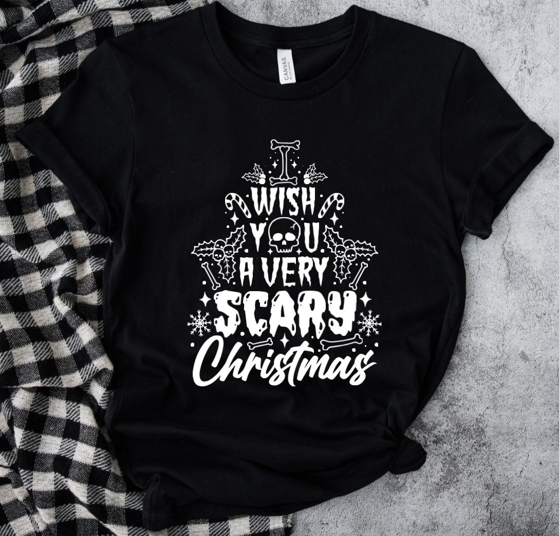 I wish you a very scary Christmas - Available in T-Shirt, Pullover, Hoodie, Tank or Long Sleeve