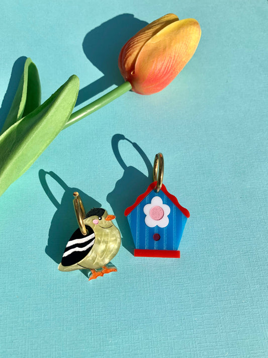 Tweet Retreat Acrylic Birdhouse Earrings