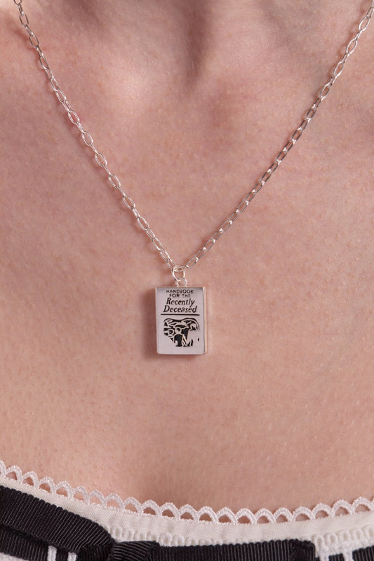 BEETLEJUICE™ 'Handbook for the Recently Deceased' Pendant Necklace
