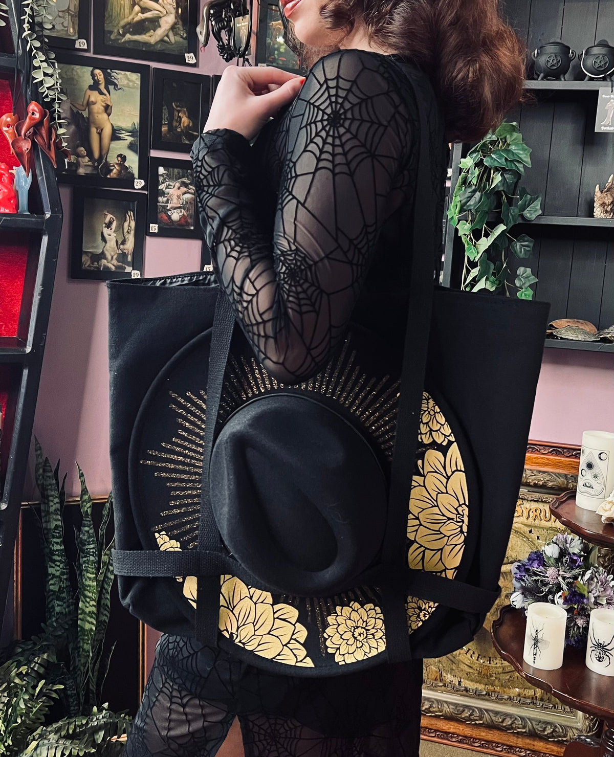 Brimmed Hat Bag - Large Heavy Duty Tote with Straps to Carry Your Favorite Hat! - READY TO SHIP