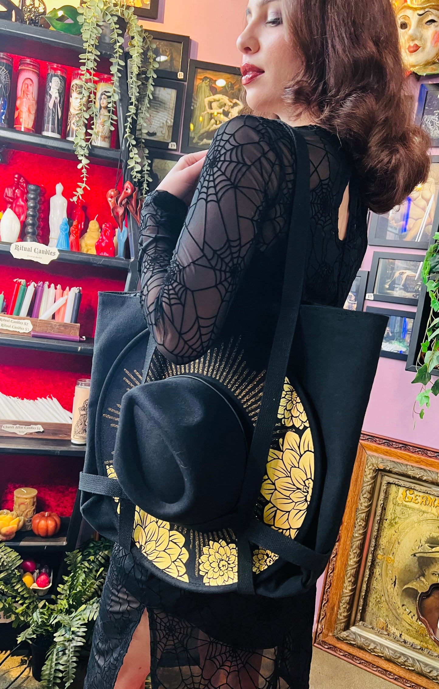 Brimmed Hat Bag - Large Heavy Duty Tote with Straps to Carry Your Favorite Hat! - READY TO SHIP
