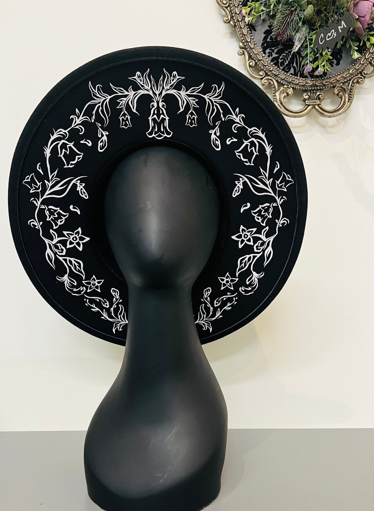 Vegan Felt Hat - XL Brim - Belladonna - Collab with The Pickety Witch