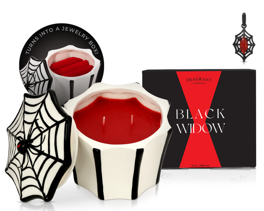 Black Widow - Jewel Candle Ceramic