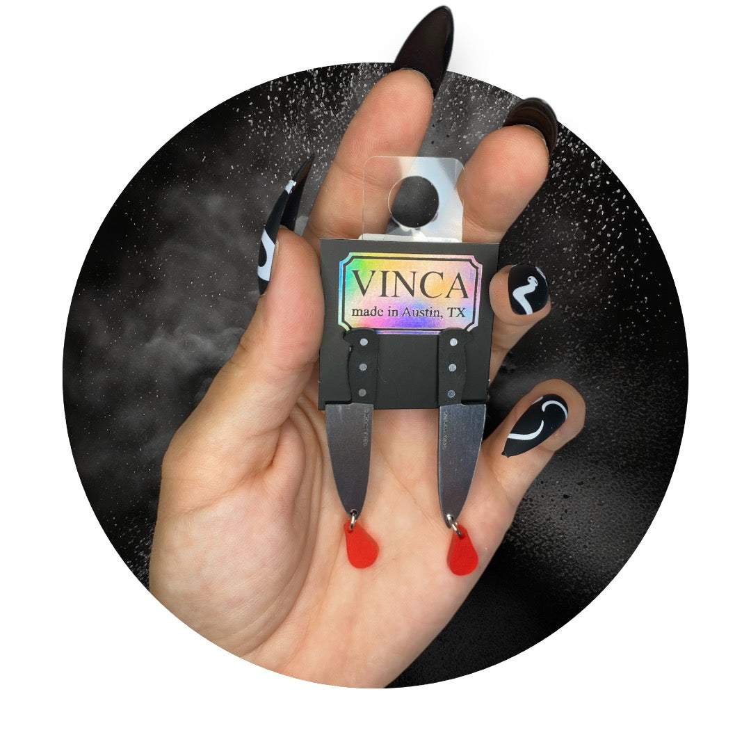 Bloody Hell! Knife Stud Earrings