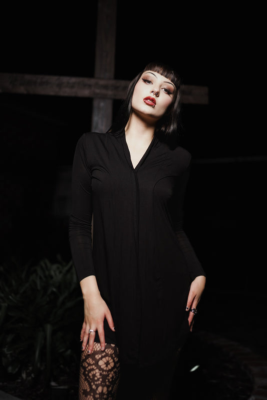 Almost Dead Long Cardigan