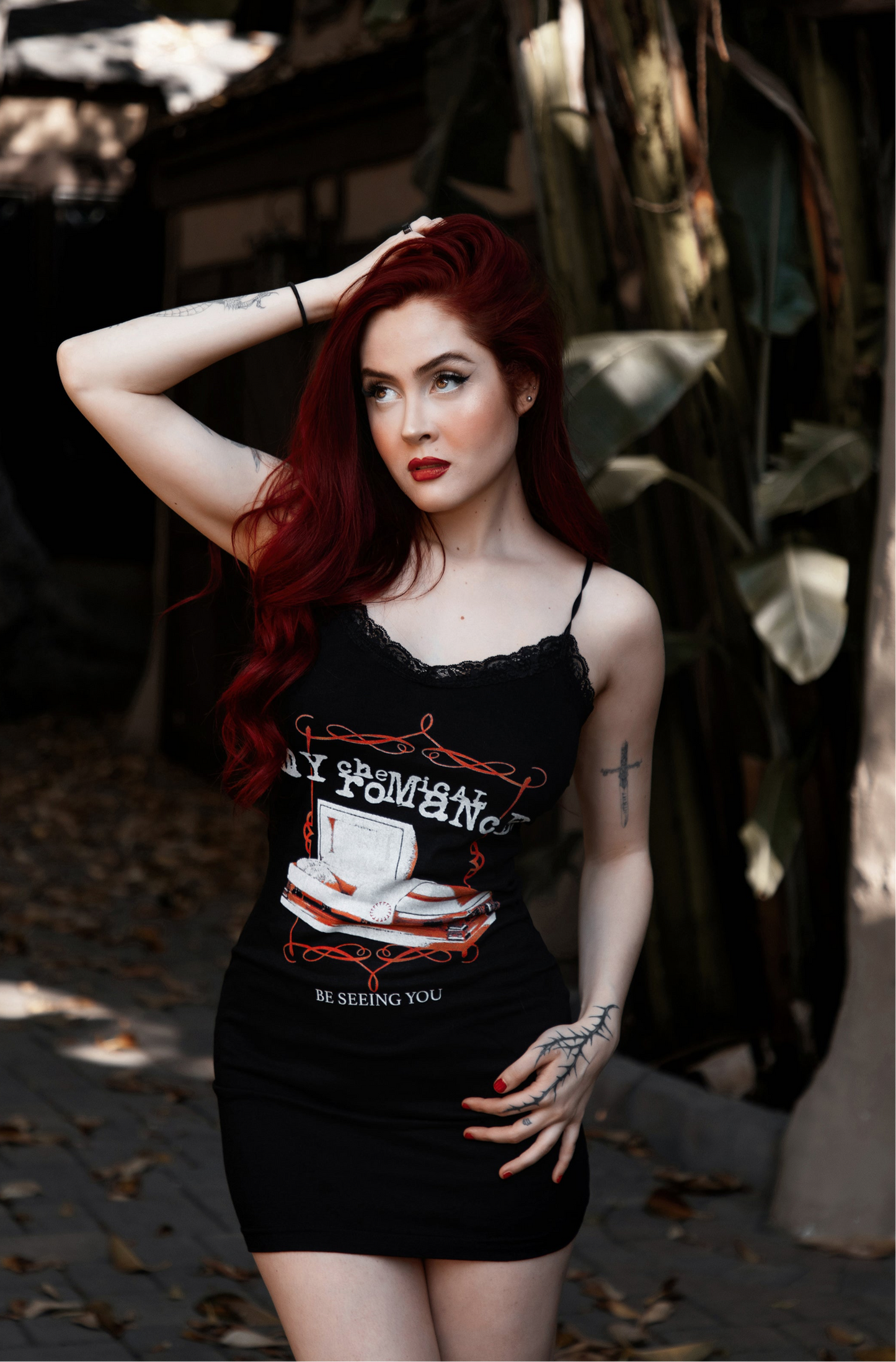 My Chemical Romance Lace Strap Dress (Be seeing you)
