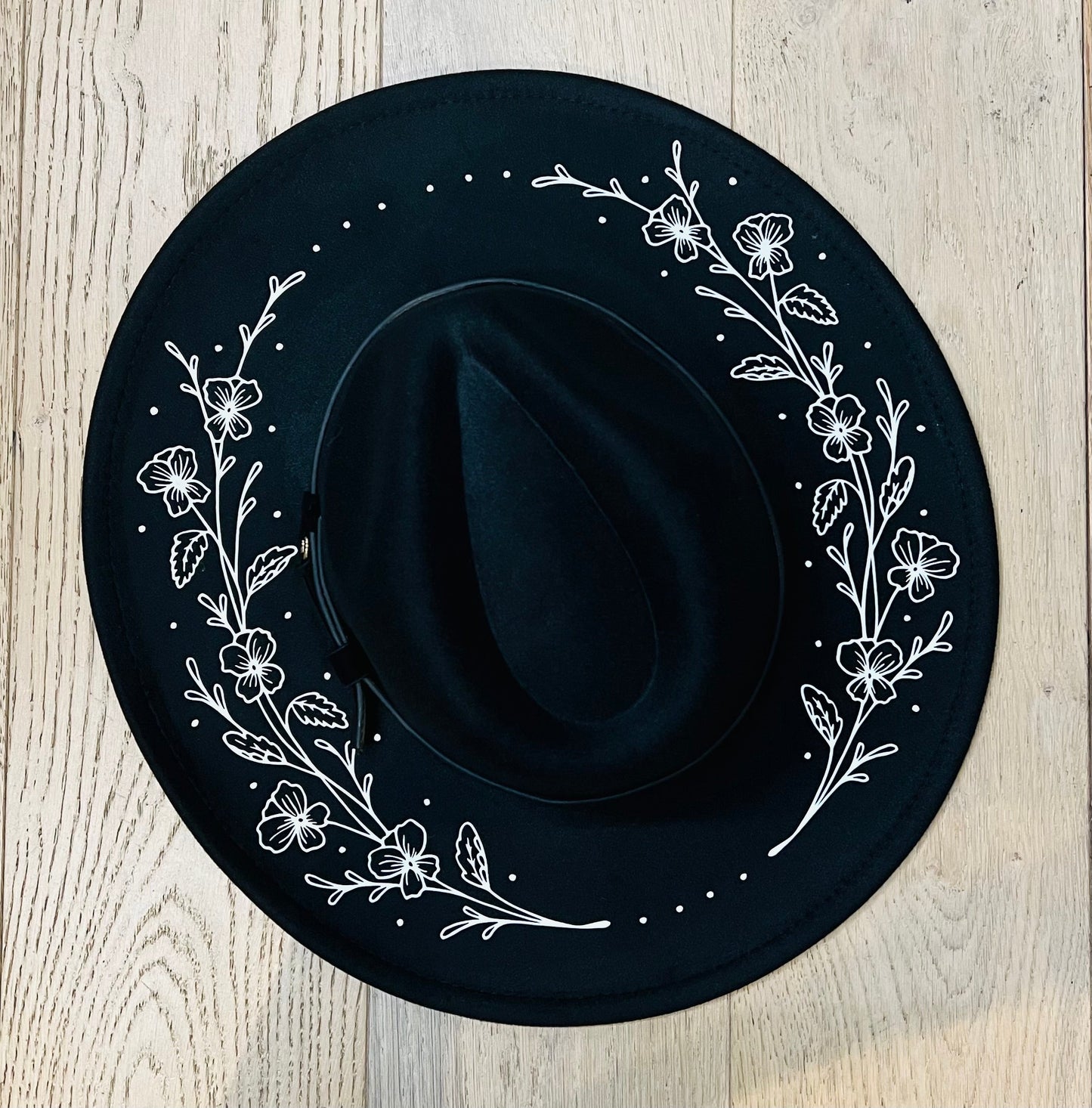 Vegan Felt Hat - XL Brim - Violets
