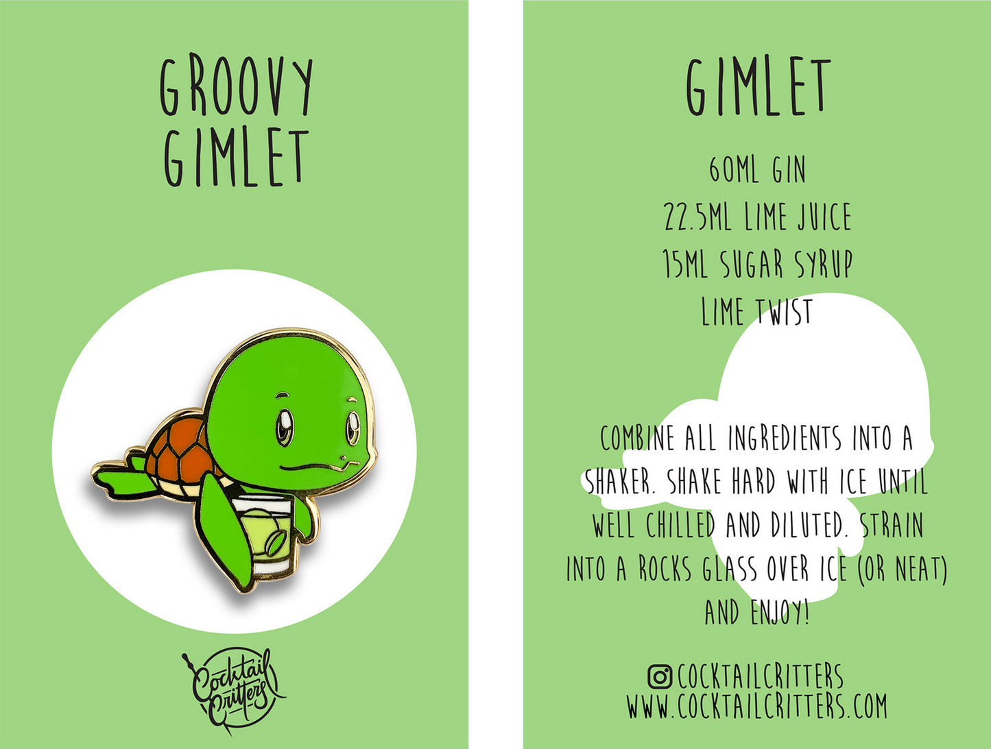 Groovy Gimlet Pin