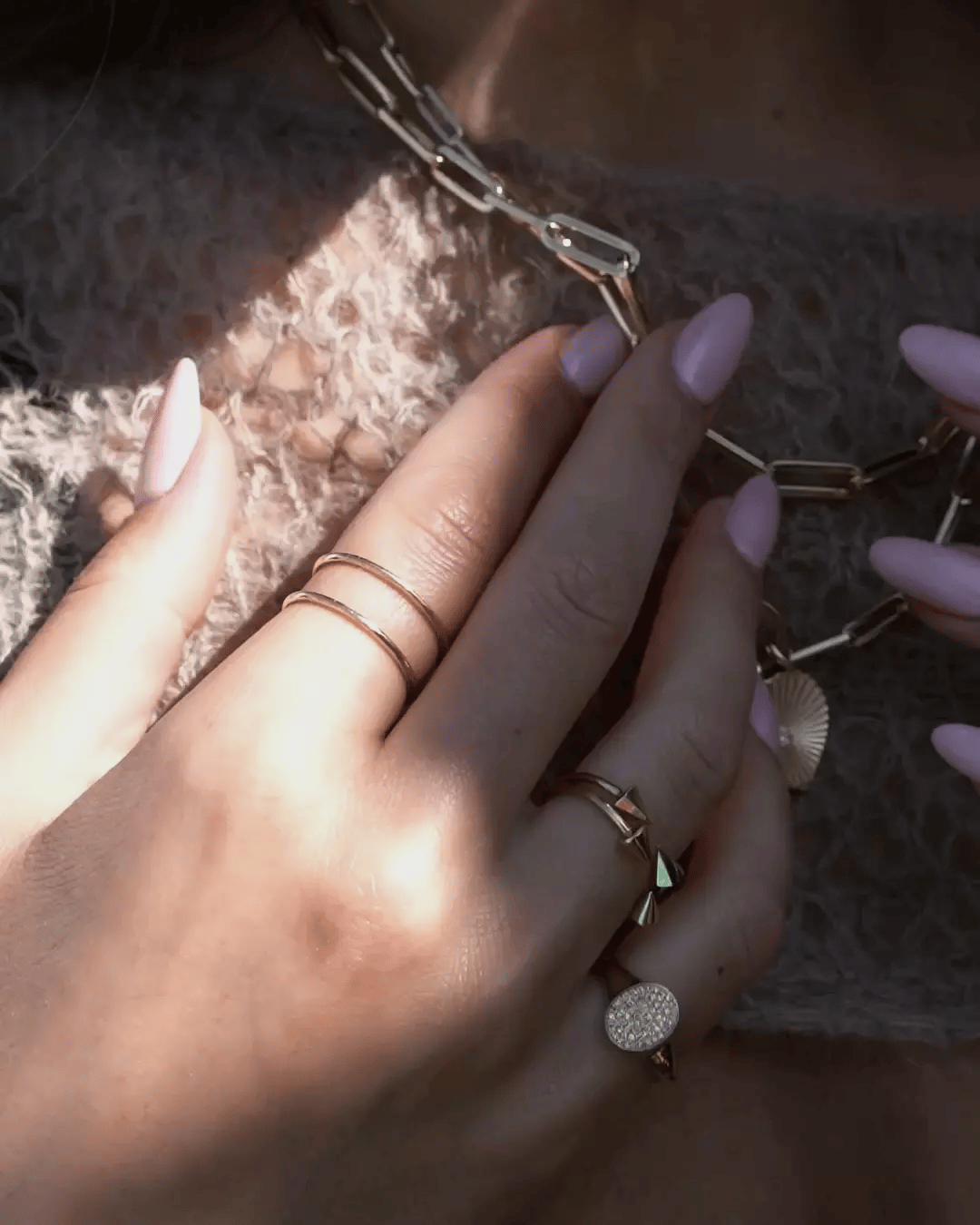 14k Gold Double Band Ring