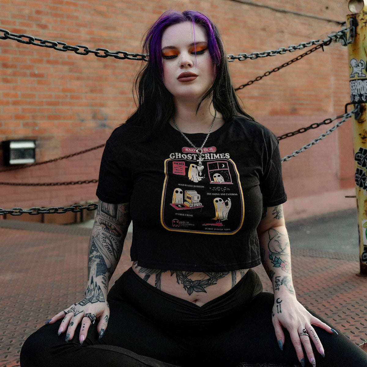 Ghost Crimes Crop Top