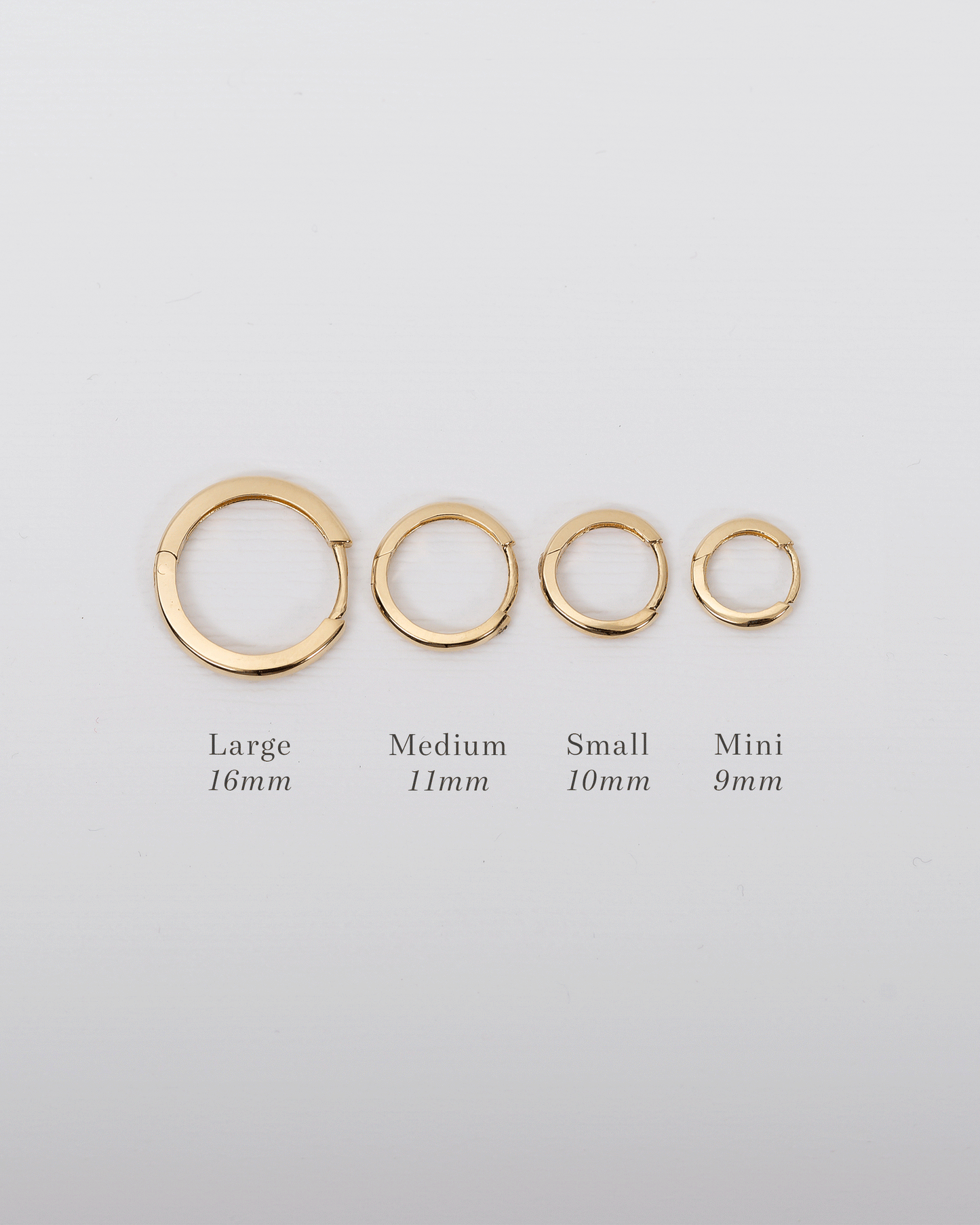 14k Gold Medium Huggie Earrings