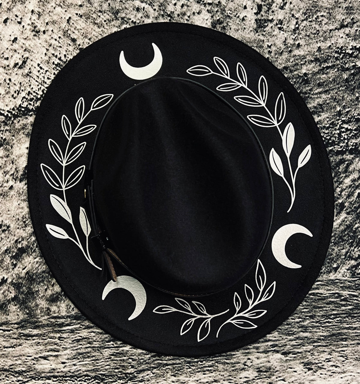 Vegan Felt Hat - Silver Fern Moon