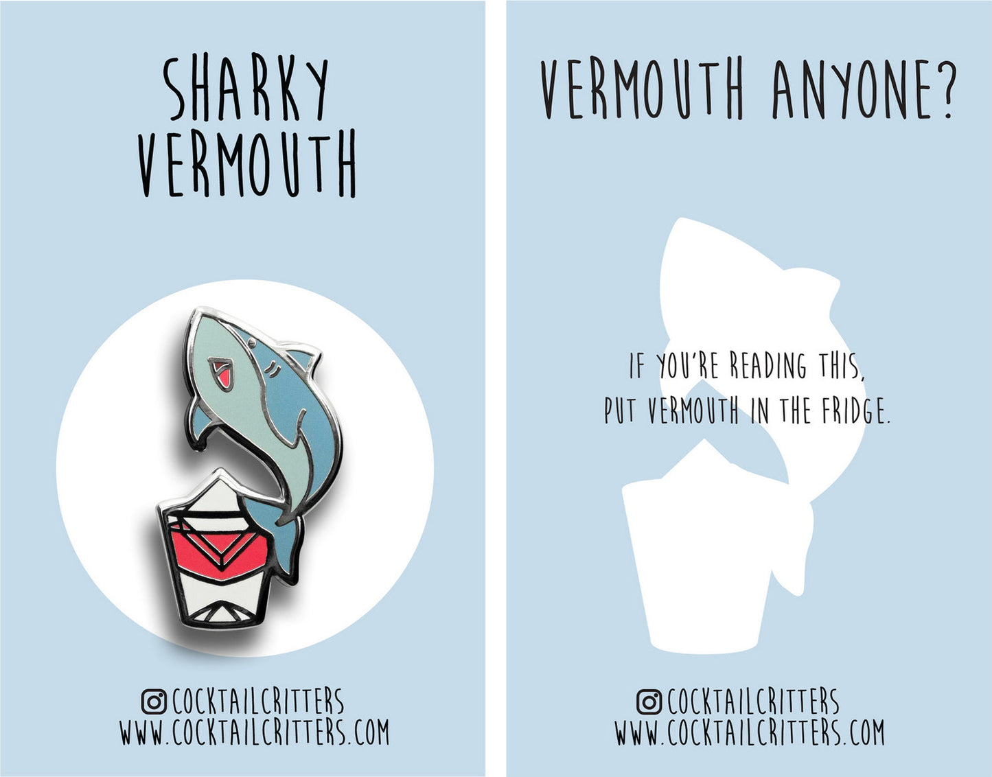 Great White Shark x Vermouth Pin