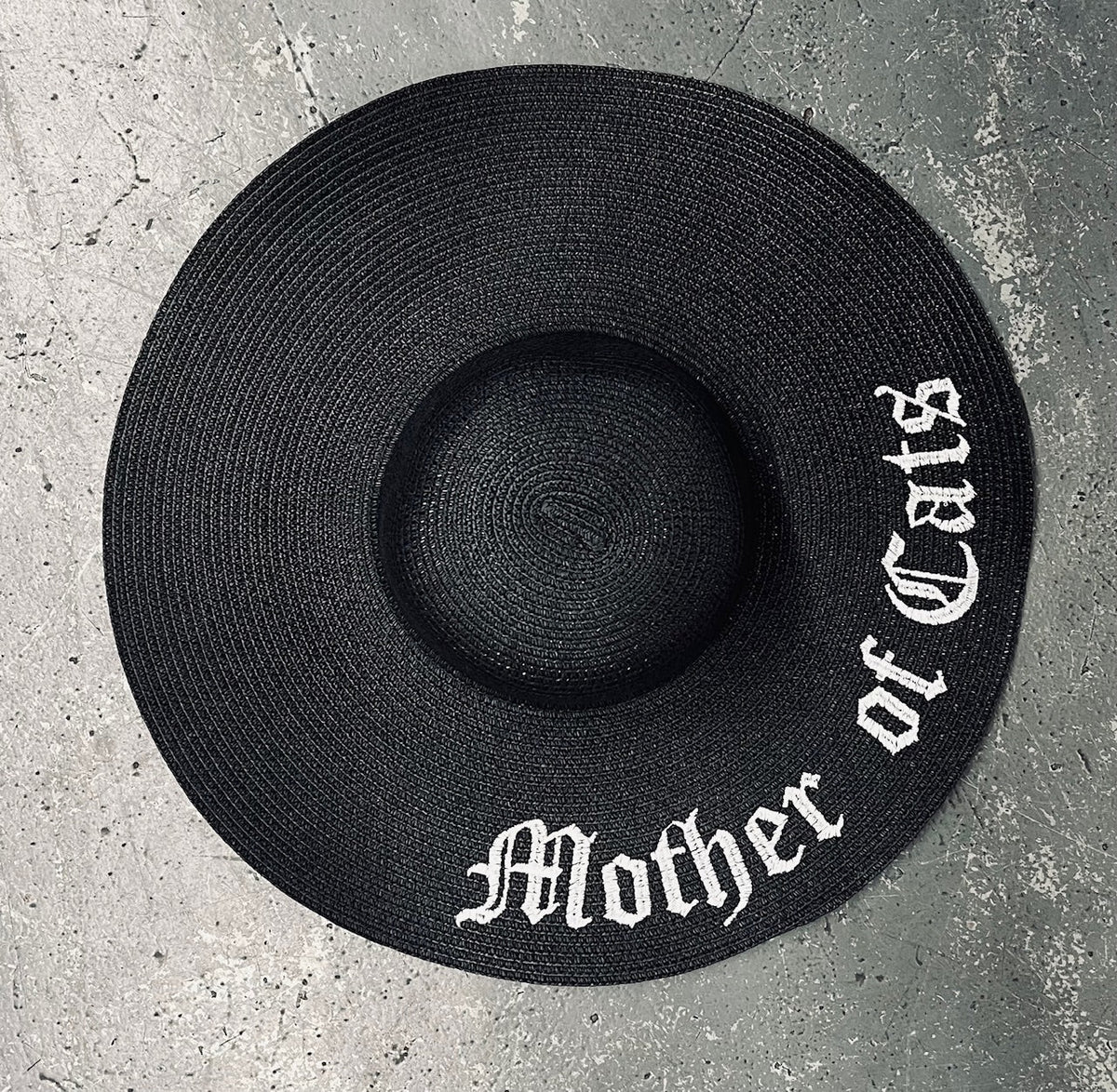 Floppy Sun Hat - XL Brim - Mother of Cats