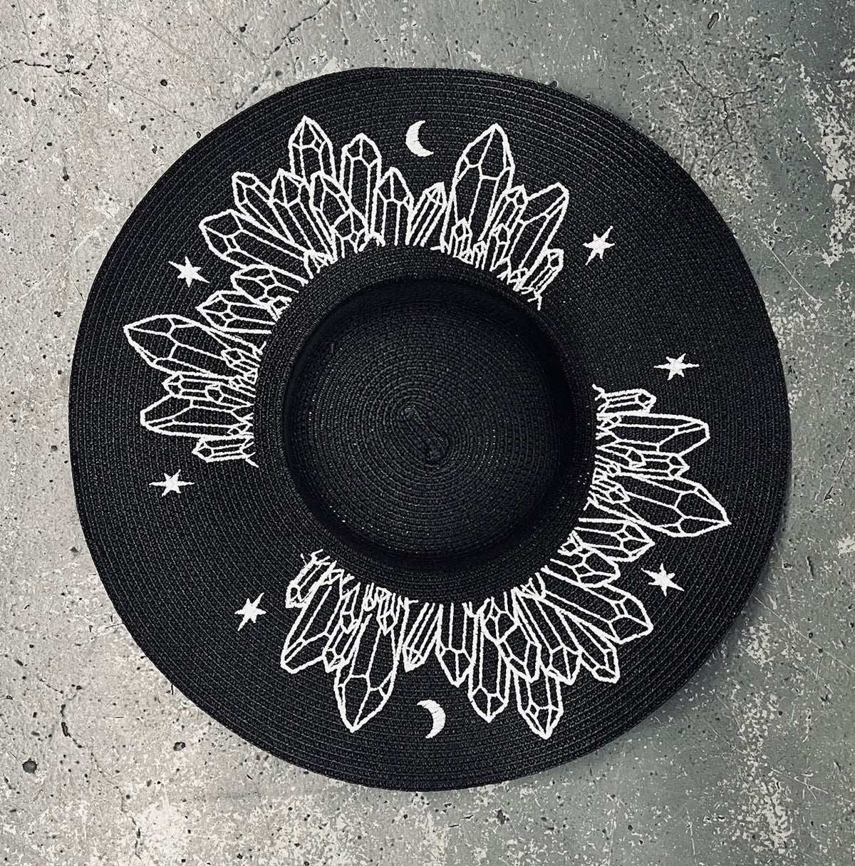 Floppy Sun Hat - XL Brim - Moonlit Crystals