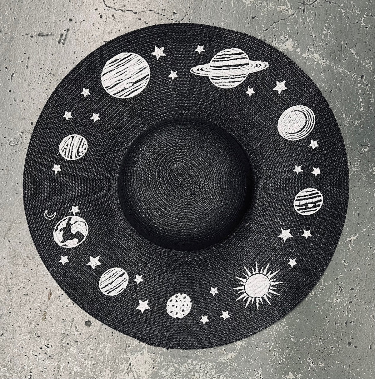 Floppy Sun Hat - XL Brim - Planets