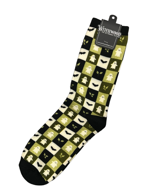 Novelty Socks - Spooky Checkerboard