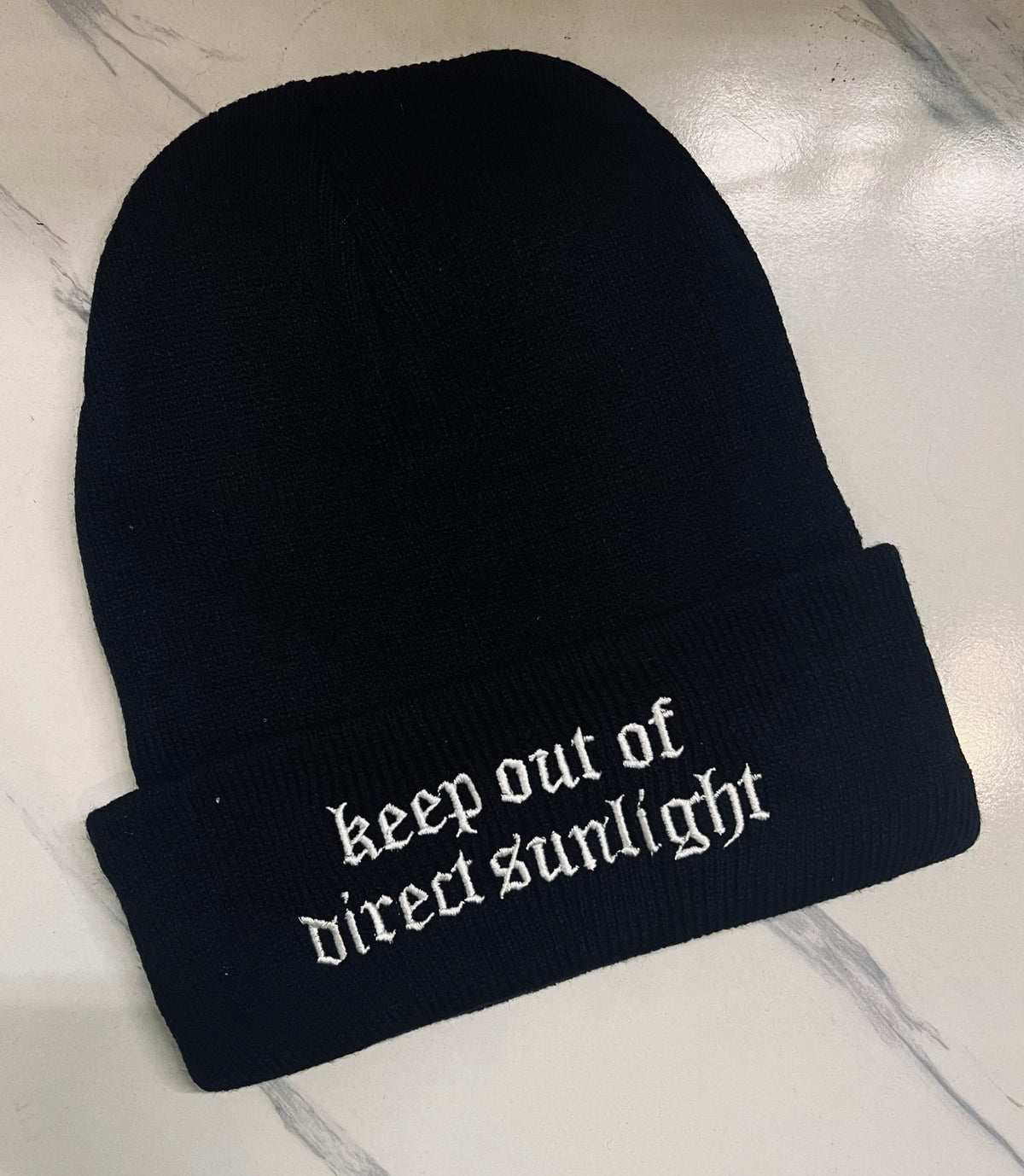 Vegan Beanie - keep out of direct sunlight - READY TO SHIP