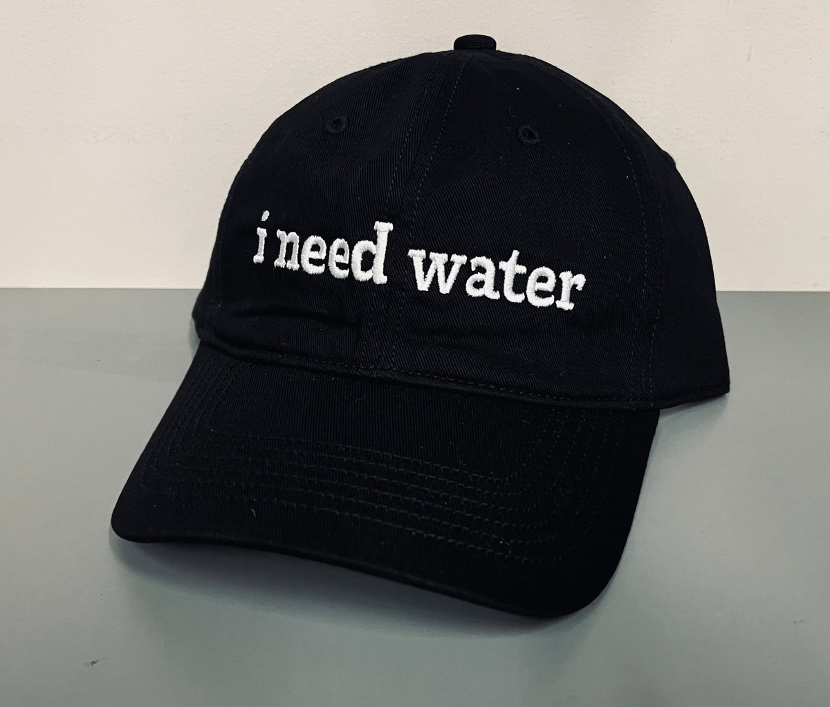 i need water - embroidered dad hat - READY TO SHIP
