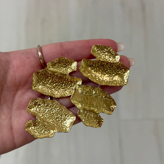 Maxine Hammered Statement Earring