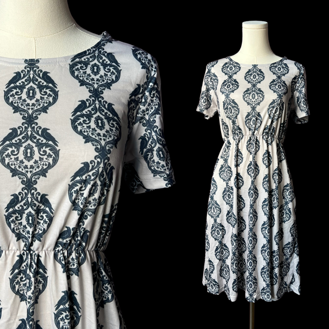 T-shirt Dress - Raven Damask