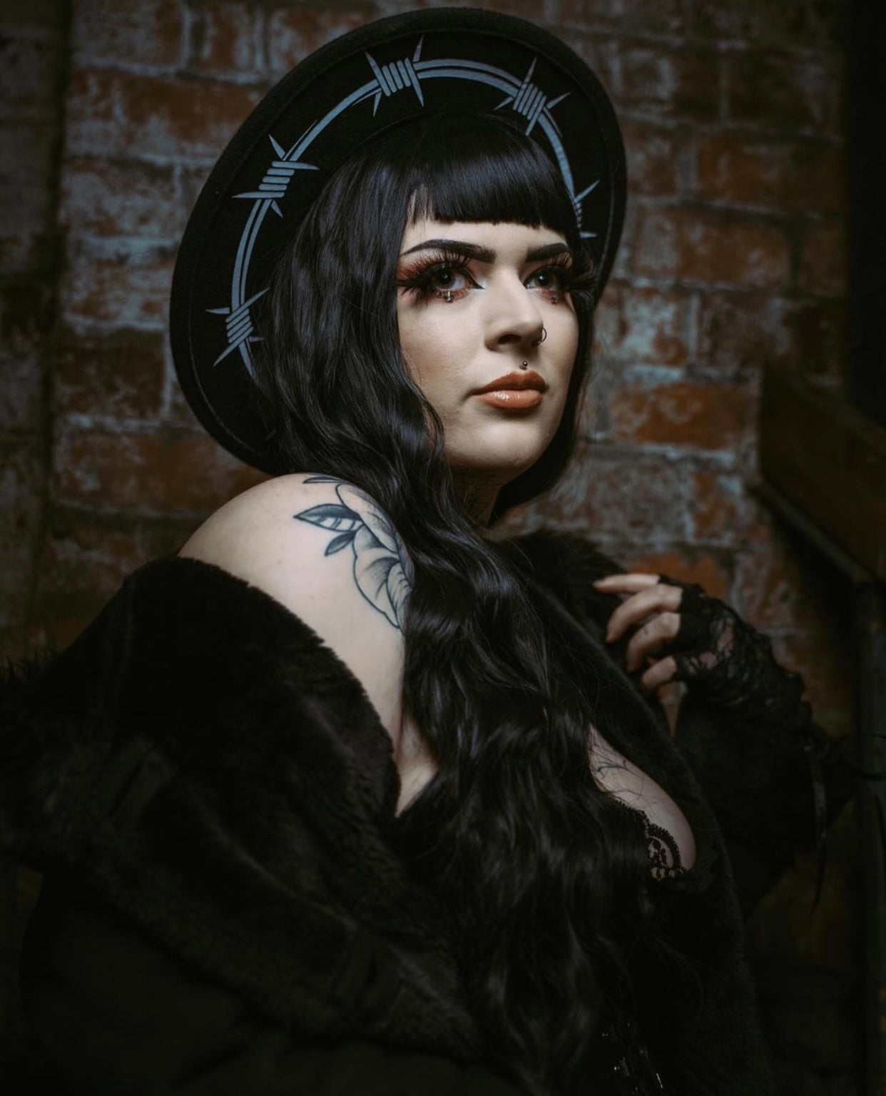 Vegan Felt Hat - Barbed Wire