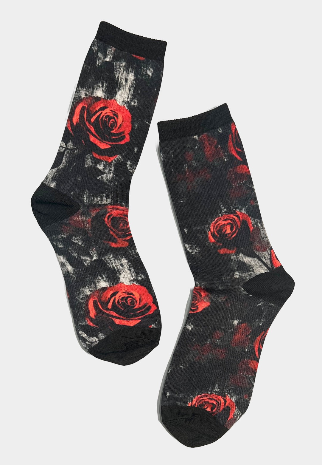 Novelty Socks - Grunge Roses