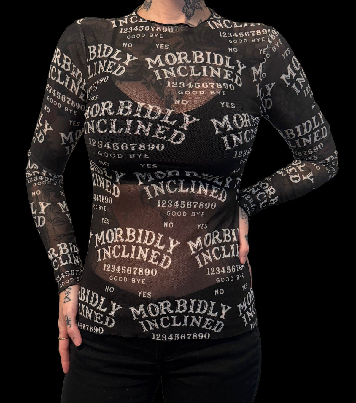 Sheer Mesh Top - Morbidly Inclined