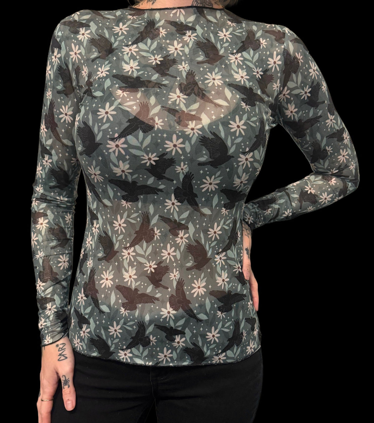 Sheer Mesh Top - Crows & Daisies