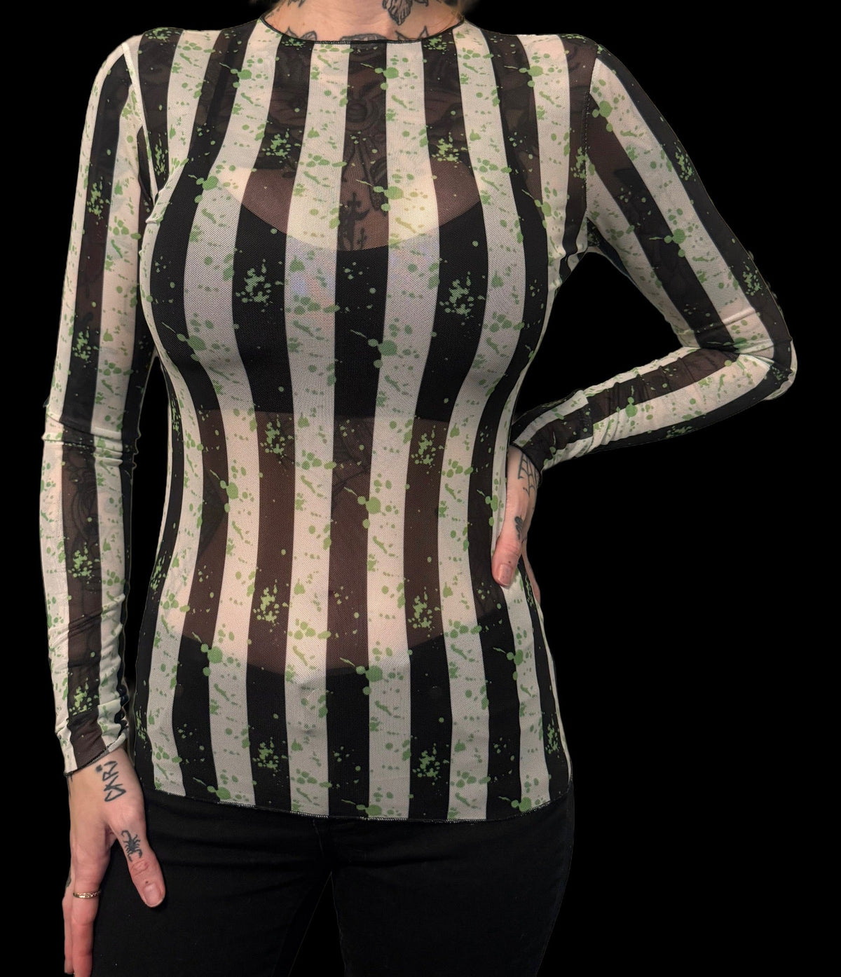 Sheer Mesh Top - Ghost with the Most
