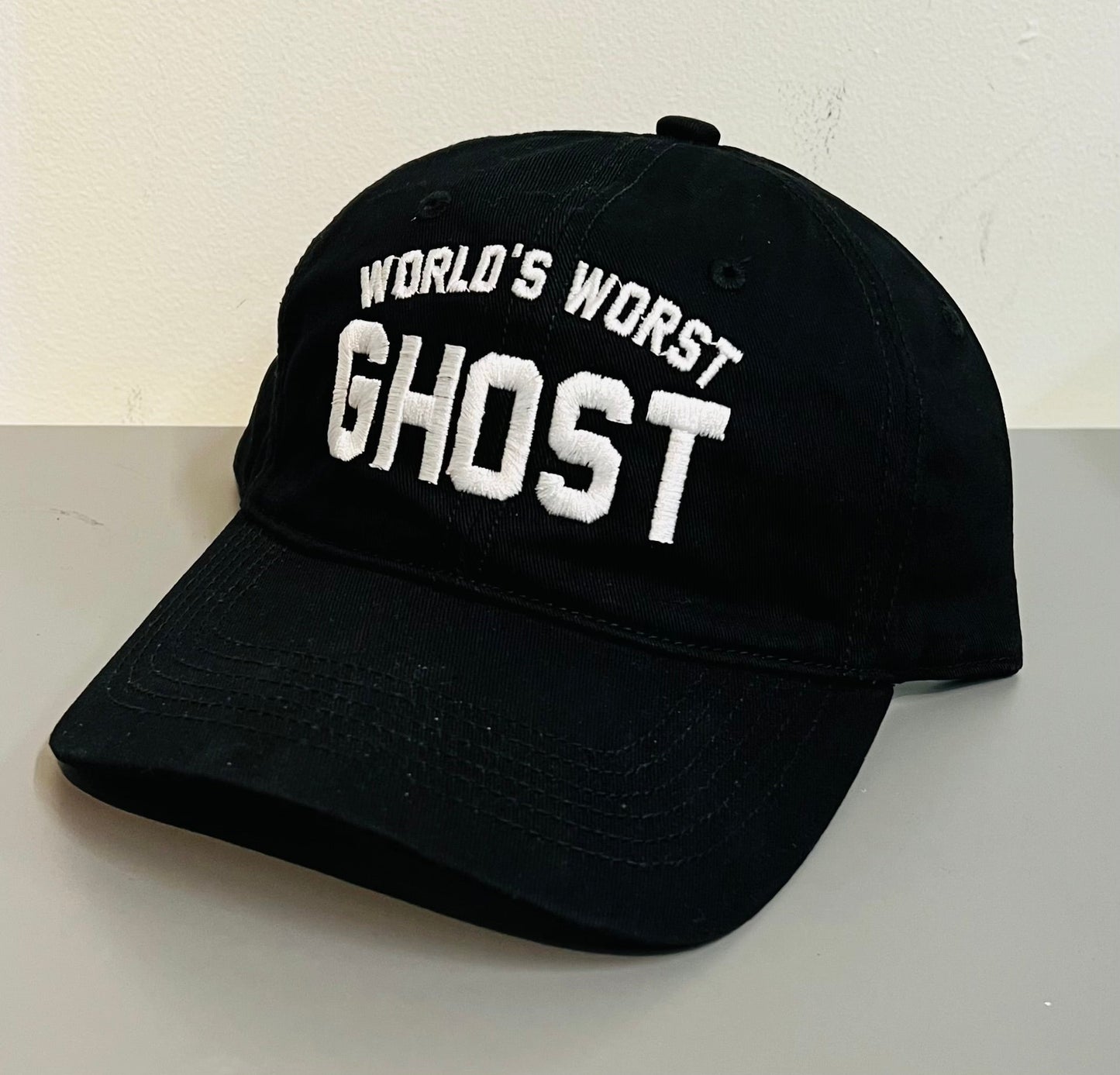 World's Worst Ghost - embroidered dad hat - READY TO SHIP