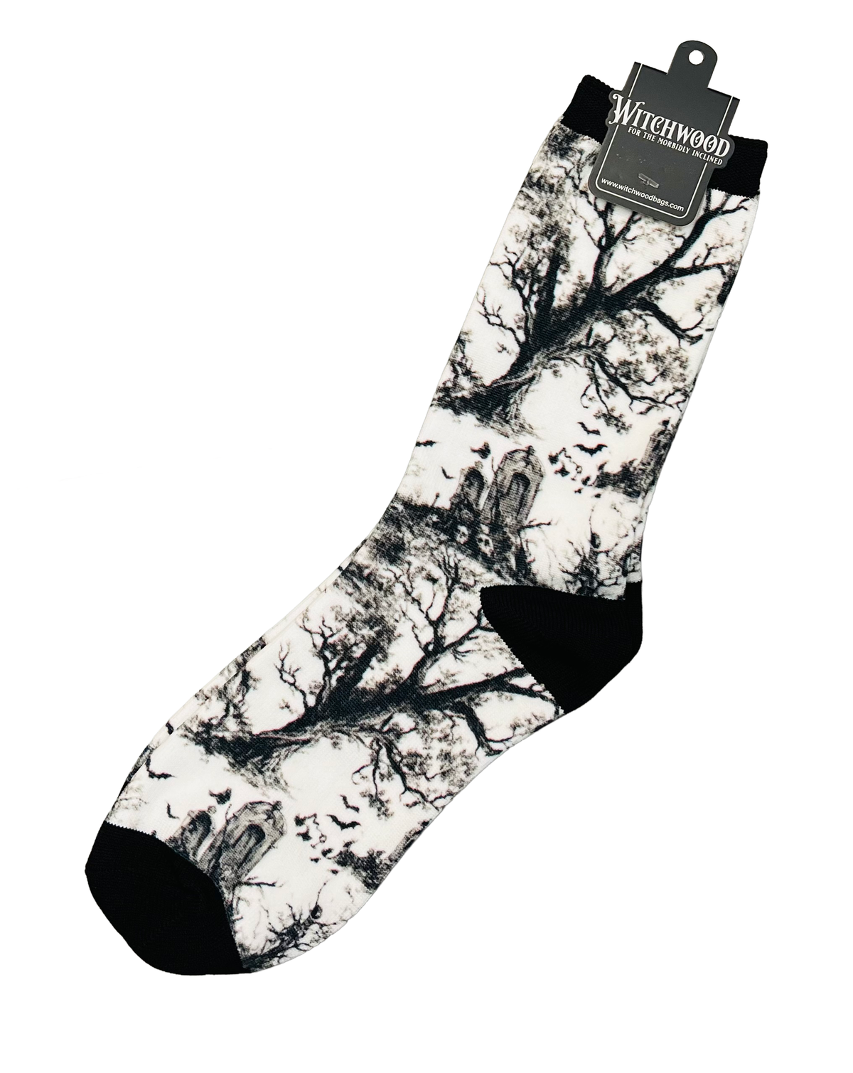 Novelty Socks - Graveyard Toile de Jouy