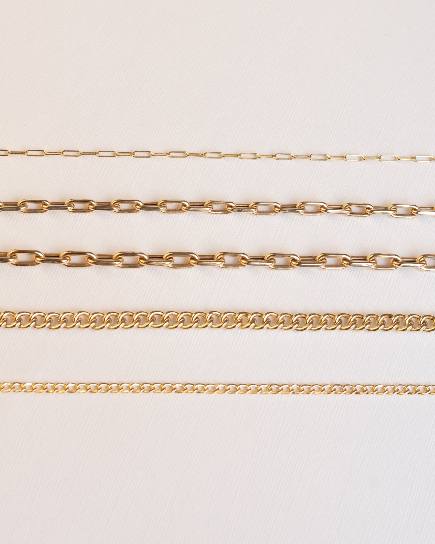 14k Gold Large Open Link Chain Necklace