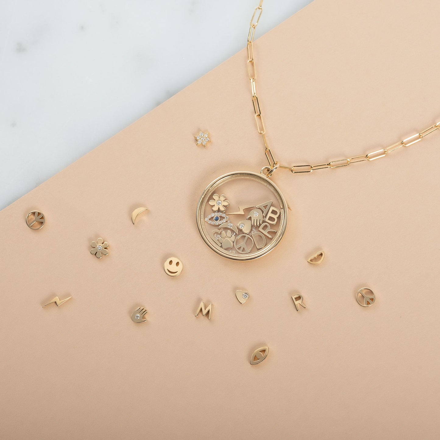 14k Gold Paw for Locket