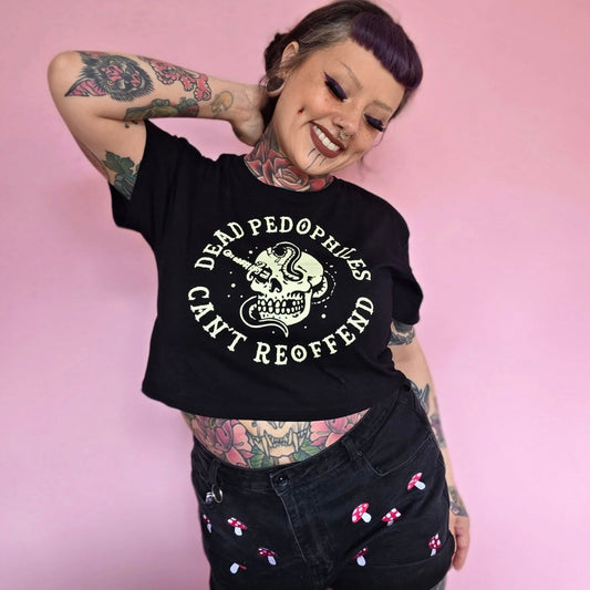 Dead Pedophiles Crop Top