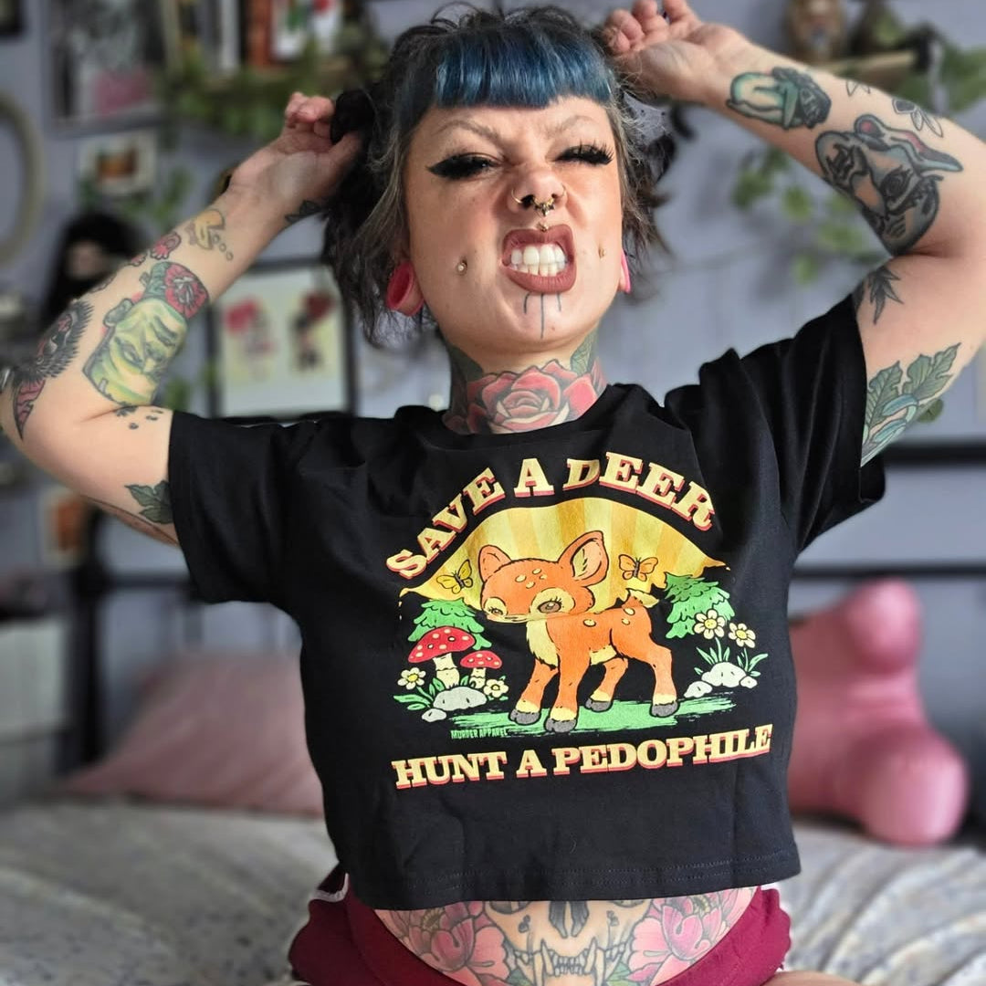 Save A Deer Crop Top