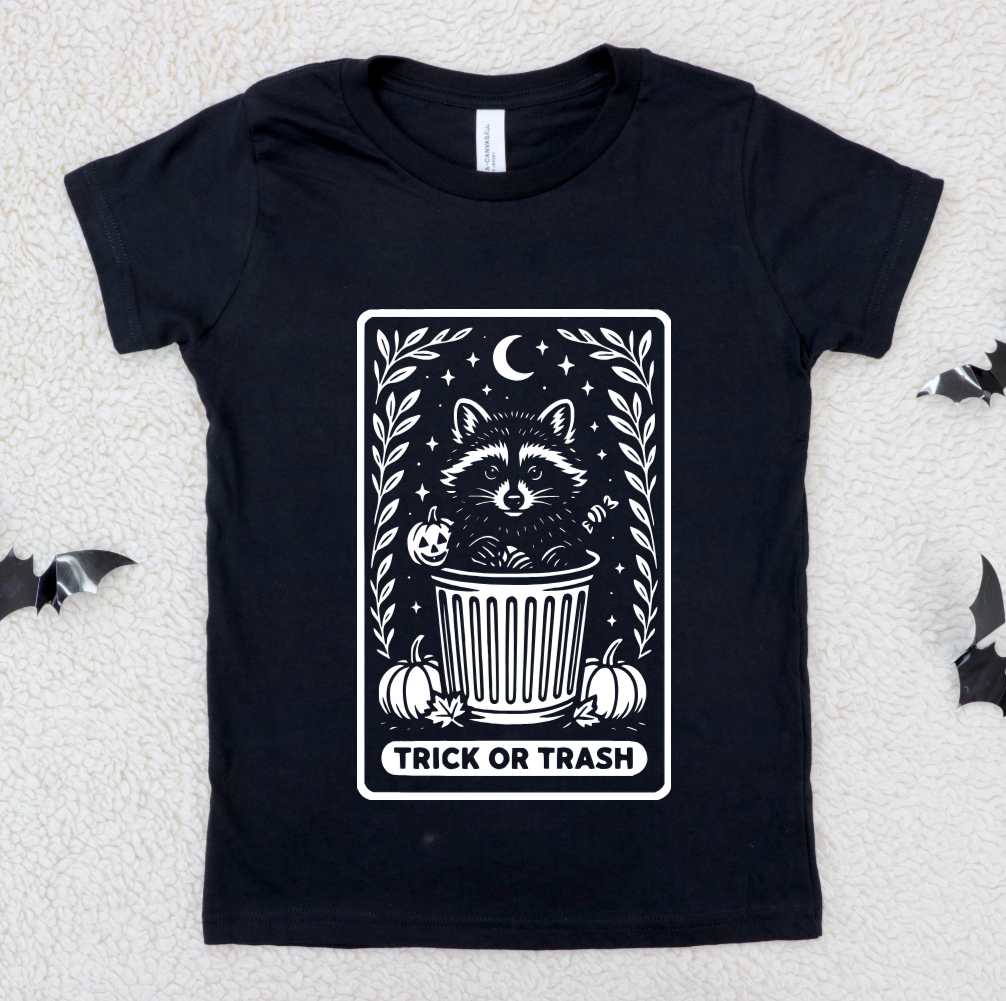 The Trick or Trash Tarot - Available in T-Shirt, Pullover, Hoodie, Tank or Long Sleeve