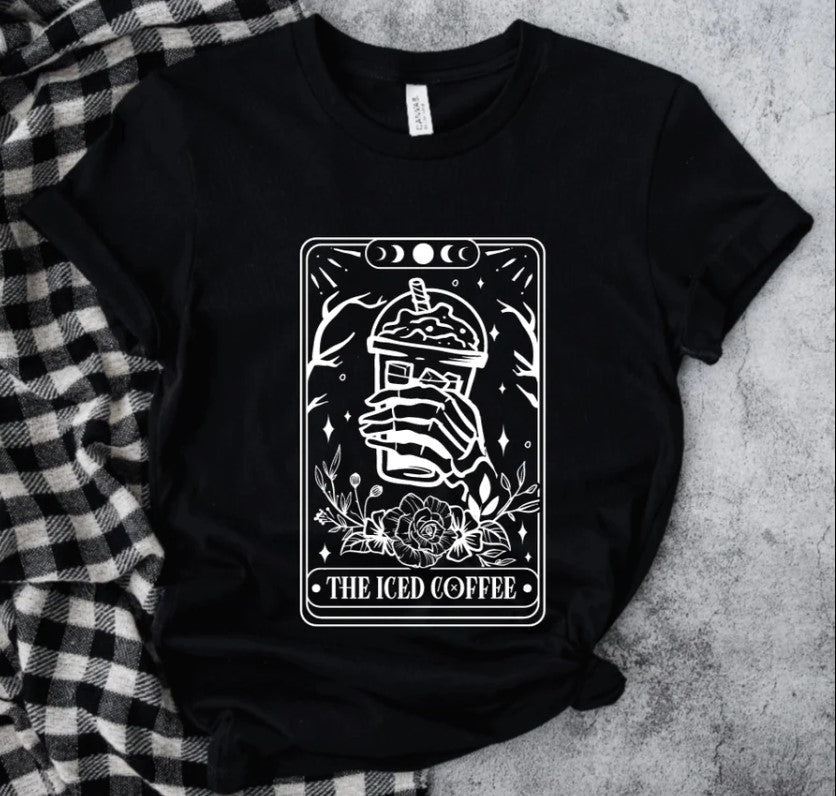 The Iced Coffee Tarot - Available in T-Shirt, Pullover, Hoodie, Tank or Long Sleeve