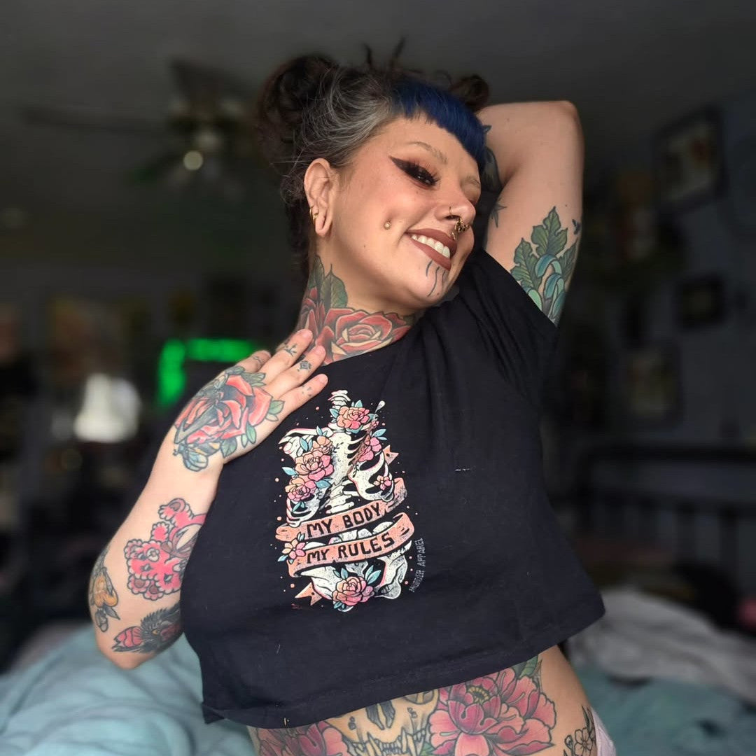 My Body My Rules Crop Top