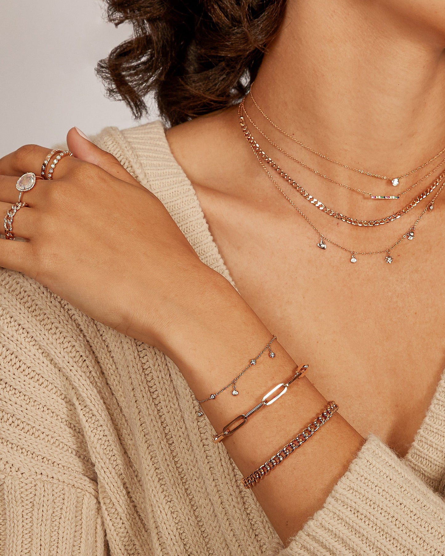 14k Gold Large Curb Link Chain Bracelet