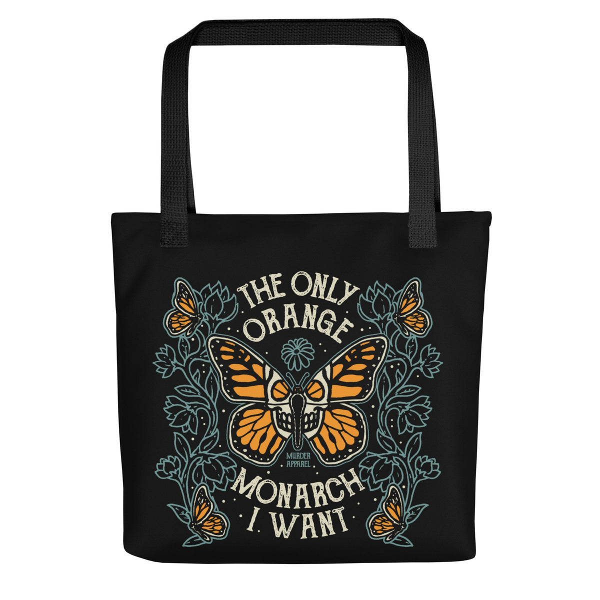 Orange Monarch Tote